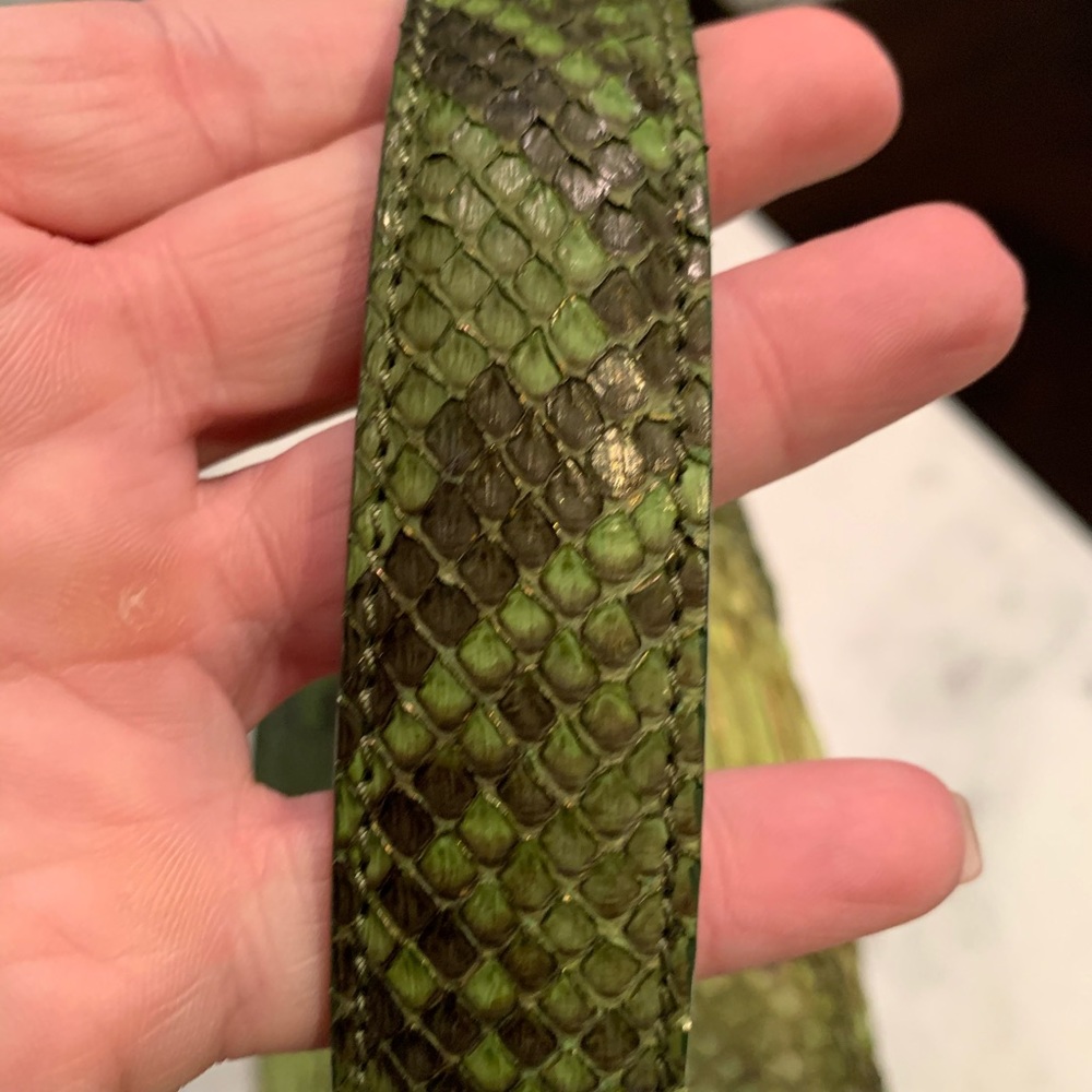 Donna Karen Python Handbag - image 5